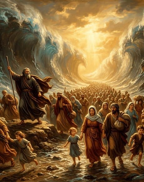 Crossing the Red Sea, Exodus 13-14